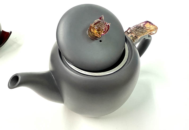 大夾碳黑陶壺組